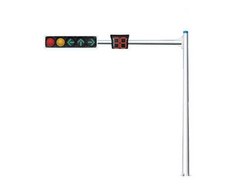 6.8米单悬臂八角交通信号灯杆